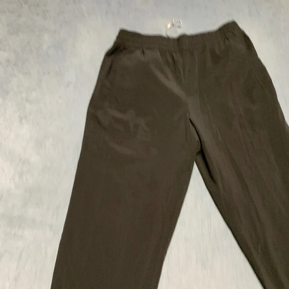 Banana Republic Airstretch Jogger Pants Mens Medium Black Tapered Leg Pull On